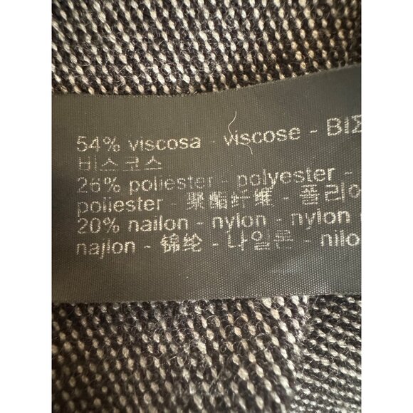 2/$30 ZARA Knit Black & White Medium Striped Sweater Crew Neckline - Picture 12 of 14